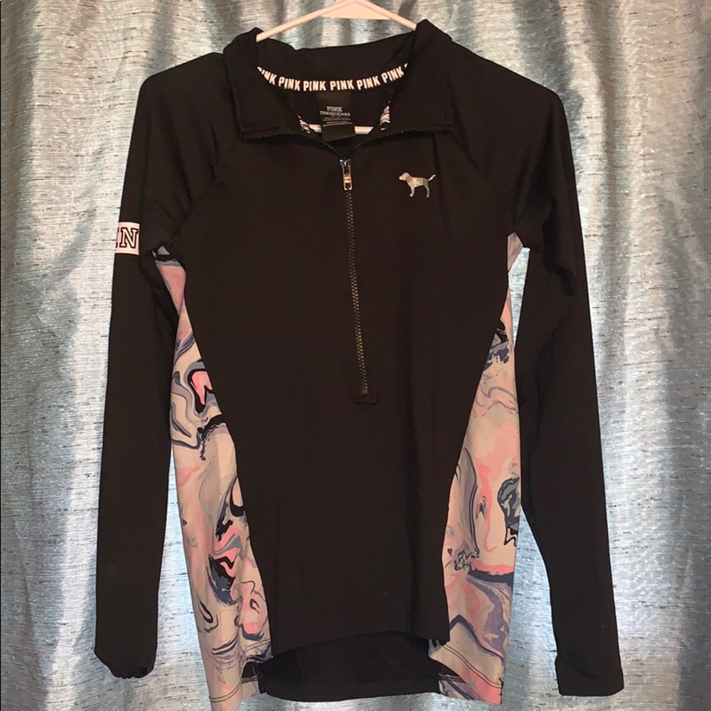 quarter zip jacket , dry fit material